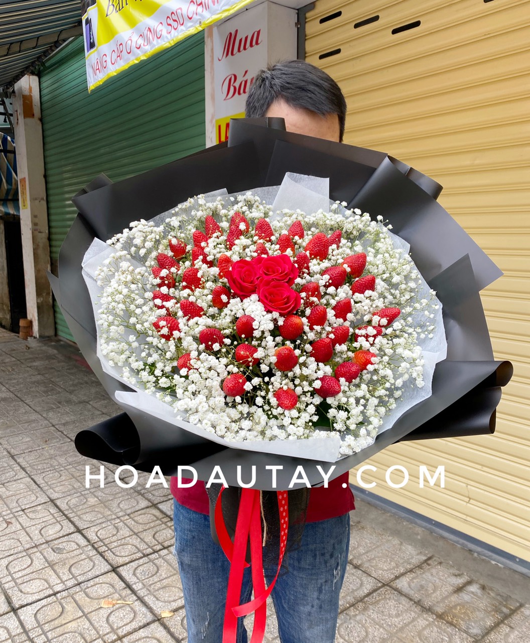 Hoa dâu tây mix baby size M